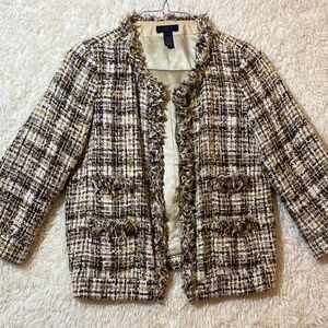 Tweed Gibson  J. Crew open front